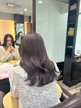 スウィープ 札幌大通(sweep) 艶感ラベンダーブラウン◎透明感カラー