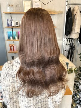 シェル 津山の手店(shel) 10代20代ブリーチありミルクティーベージュ秋カラー