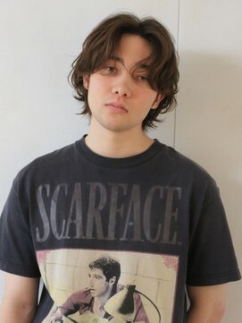 グリコ(grico) ウルフセンターパート/ミディアムパーマ／似合わせ