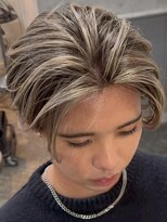 アポロ 横浜駅店(apollo)&nbsp;MEN’S HAIR/サーフカール/刈り上げセンターパート/ブリーチ