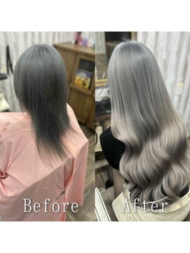 あるじゃんすー さいたま店 アイスグレージュシルバー#シールエクステ#イメチェン#韓国#大宮