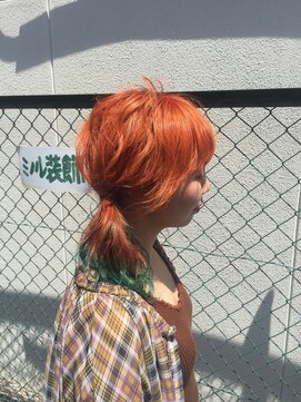 ヘアーサロン アトリエ(Hair salon ATORIE) オシャレなハイトーンオレンジカラー☆