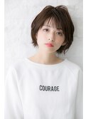 ふわくしゅくせ毛風ラフボブ