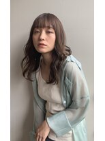 ブラウヘアアンドケア(care)&nbsp;ふんわりセミロング&ヌーディーベージュ　　※