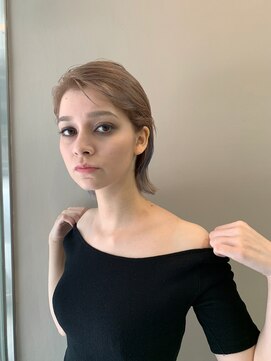 ロニカ 銀座(LOuNICA) かきあげショート　インナーカラー