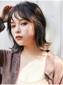 大人かわいい/外ハネ/ミディアム/ボブ/フェザーバング/KILLA原宿