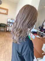 if&nbsp;ブリーチなしのミルクティーベージュ