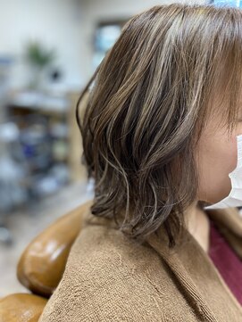 ヘアーサロンゴトウ スジ感ハイライト