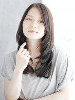 ナル 宇都宮(nalu)&nbsp;かきあげバングの内巻きレイヤースタイル