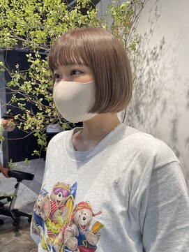 ノーム(norm) ベージュ/ブラウン/デザインカラー/ボブ/ショート