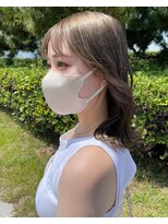 グリット(Grit) オリーブカラー × 韓国風レイヤー【Grit神戸元町店】