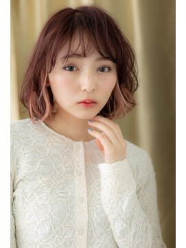 カバーヘアアンドスパ ブリス 浦和(COVER HAIR&SPA bliss) ペールピンクベージュツートンカラーハイライトZ浦和10代20代