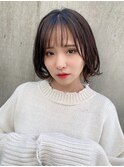 インナーグレージュ/マチルダボブ/前髪/ピンクベージュ/錦糸町