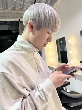 オールヘア(ALL HAIR) white color × mash.