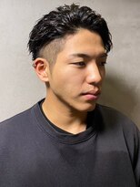ディスイズバーバーサード(THIS IS BARBER 3rd)&nbsp;アップバング　ツイストパーマ　ツーブロック