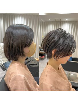 アンド ストーリーズ(&STORIES) 前下がりショート/前髪/絶壁解消/小顔効果/30代/40代【橋本】