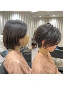 前下がりショート/前髪/絶壁解消/小顔効果/30代/40代【橋本】
