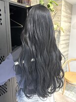 ヲタク(wotaku.)&nbsp;ブルーブラックダークグレーブリーチなし透明感カラーアッシュ