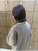 切りっぱなしボブ/エアリーロング/美髪/ピンクブラウン