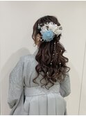 ハーフアップ