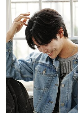 クレス 東武練馬店 メンズ毛流れハンサムショート/韓国風センターパート