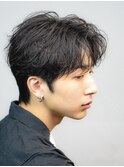 韓国ヘアカルマパーマコンマバングセンターパートワックスなし
