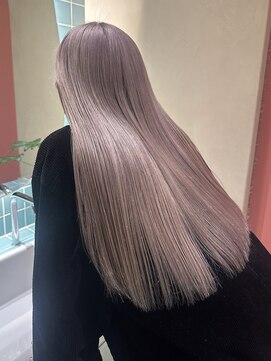 ヒビヲ(HIBIO) 横浜ハイトーンカラーミルクティーピンクシルバーアッシュカラー