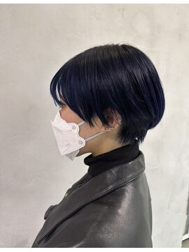 フレーム へアアンドトリートメント 天王寺北口店(FRAME) ブルーショート