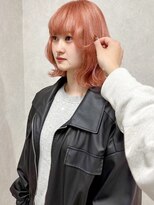 ゲームバイアランスミシー 心斎橋(GAME by Alan Smithee)&nbsp;コーラルピンクベージュ/コーラルピンク/ダブルカラー/髪質改善