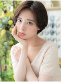 かきあげバングヘルシースタイル丸みショートc6志木20代30代40代