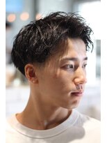 キングスマントーキョー 多摩センター2nd(KINGSMAN TOKYO)&nbsp;ゆるめパーマ×アップバングスタイル