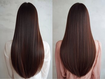 ブルーム 川崎(vroom)の写真/【縮毛矯正+カット9900円】ロング料金0円♪髪質に合わせた薬剤と技術も妥協なし[川崎/学割U24]