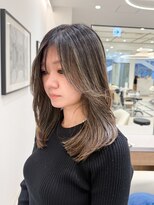 ガレリアエレガンテ 栄店(GALLARIA Elegante)&nbsp;ハイライト/地毛ハイライト/白髪ぼかし/ロングレイヤー