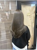 冬のお呼ばれロング◎ゆるふわ巻き髪×透明感グレージュ