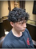 刈り上げ　メンズサロン　プードルパーマ　新潟床屋　女池