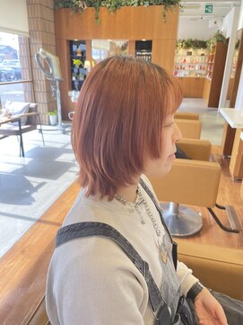 シーツー 川口店(C2) オレンジブラウン×ショートウルフ