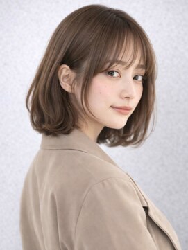 ガーディナ(Gardina) ボブレイヤー ベージュ 顔周りカット くびれヘア 20代