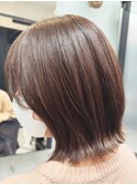 グレージュボブ/20代30代40代/大人ボブ/くびれボブ/外ハネボブ