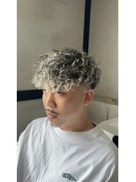 バーバーショップ フォーシーズン(BAR BER SHOP FOURSEASON)&nbsp;スペインカール/ホワイトメッシュ/メッシュ/メンズパーマ