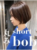 丸みショートボブ　【tyto hair&eyelash】
