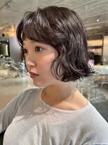 スクリーンギンザメゾン 銀座(SCREEN GINZA MAISON.) ミルクティーブロンド/ダークブルー/デジタルパーマ/銀座