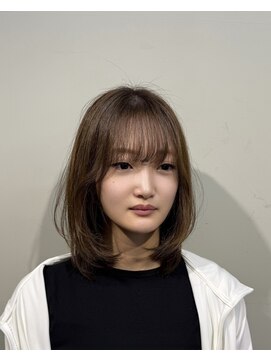 フリー(FREEY) レイヤーボブ　オリーブベージュ