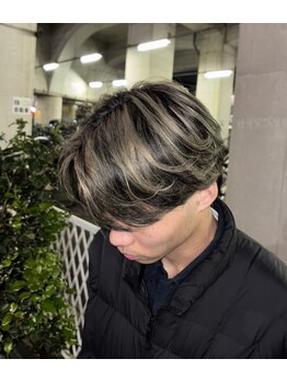 ノイ 経堂(noi)の写真/ブリーチを使ったハイトーンから、さりげないハイライトまで!メンズ特化ならではのカラー技術が自慢!