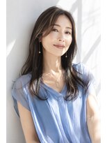 アッシュ 学芸大学店(Ash)&nbsp;ロング/大人女性/アッシュブラウン/白髪ぼかしハイライト