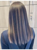 アース 郡山コスモス通り店(HAIR&MAKE EARTH)&nbsp;ダークブラウン×ゴールドハイライト