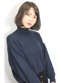 ワンレン　ショートボブ