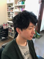 理容 うめむら 春パーマ