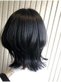 【EIGHTたまプラ】デザインカラー切りっぱなしボブ