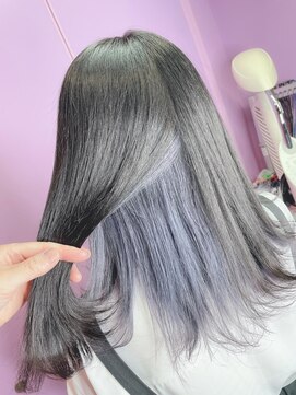 アンリップ ジー(salon unripG) h.i シルバーブラック インナーサファイアブルー