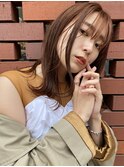 (akiko)ウォームブラウンカラー×ミディアムスタイル